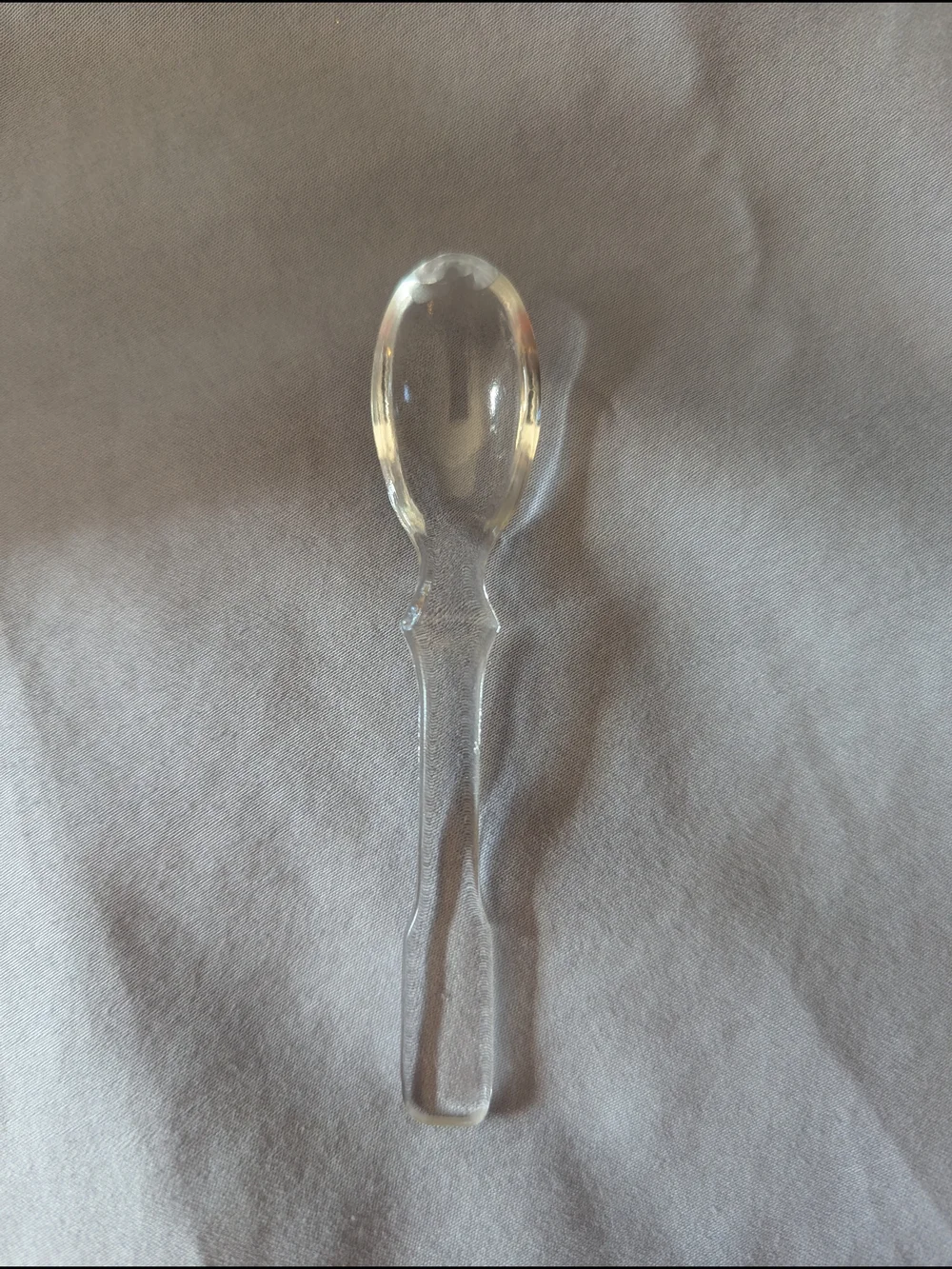 Crystal Mustard/Jelly Jar Covered with Spoon